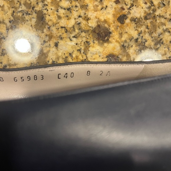 Vintage Salvatore Ferragamo Boutique Blue Low Heel Dress Shoes 8AA Narrow - Picture 7 of 12